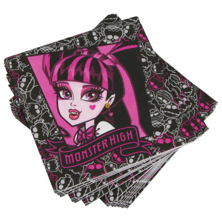 Set d'articles de fête Monster High servillettes 15 uds