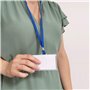 D.RECT | Lot de 50 Badges Nominatifs Avec Bande Porte-Carte Pour Business; Bureau; École et Enfants | Badge Nominatif Avec Laniè
