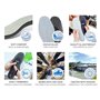 Ensemble de 6 Paires de Semelles Anti-Odeurs pour Chaussures avec Charbon de Bois Odorant, Inserts pour Chaussures, Arrêt D'odeu
