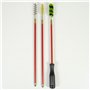 Kit de Nettoyage pour Armes de Chasse PNI H12 avec 3 brosses incluses pour Armes de Calibre 12