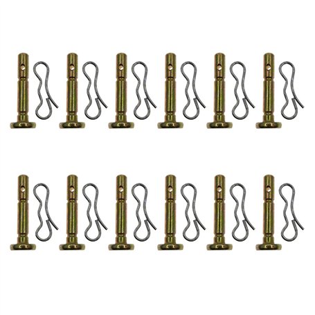 Cancanle 12 Paquets Goupille de Cisaillement et goupille Fendue pour souffleuse à Neige CUB & Troy-bilt MTD 738-04155