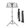 Kabalo Pupitres pour partitions Stand de la musique d'orchestre métal noir - pliable - AVEC PORTE GRATUIT CAS SAC INCLUS (avec h