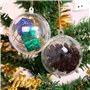 Lot de 30 boules en acrylique incassables - En plastique transparent - À suspendre et à enlever - Idéales pour remplir des décor