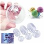 Lot de 30 boules en acrylique incassables - En plastique transparent - À suspendre et à enlever - Idéales pour remplir des décor