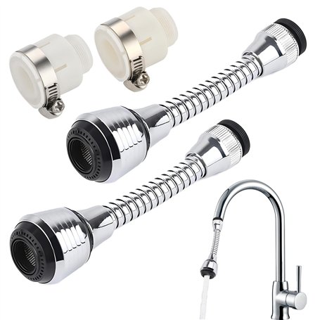 Wohlstand 2 pièces Aérateur de Robinet Flexible