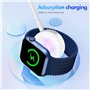 Chargeur de montre [certifié Apple MFi] Câble de charge magnétique sans fil rapide sans fil compatible avec Apple Watch Series 8