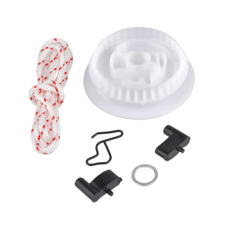 Poulie de démarreur Corde de démarreur Rondelle ressort Pince à cliquet Kit de réparation de démarreur à rappel pour Stihl Tronç
