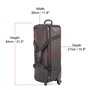 Sac Trépieds Photo Valise Photographie Flash Studio Sac de Voyage à roulettes Rembourré Valise Eclairage Flight Case 33 Pouces p