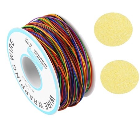 beihuazi® Câble d'enroulement de 250 m de fil de sonnette - Test d'isolation - 30 AWG - Câble solide en cuivre étamé