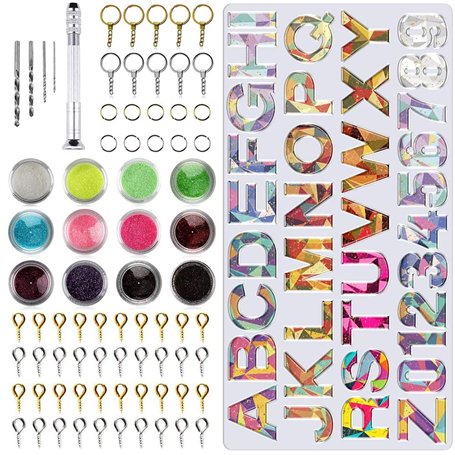 PUDSIRN Moule Alphabet en Résine