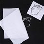 Lot de 100 feuilles de papier de transfert carbone blanc avec stylets de marquage pour transfert de motifs sur bois, papier, toi