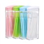 HEALIFTY Lot de 200 cure-dents en plastique à double extrémité pour soins bucco-dentaires