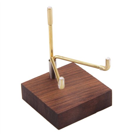 Perfeclan Métal Minérale Fossile Stand Titulaire D'affichage Rack Support en Bois pour Agate Roches