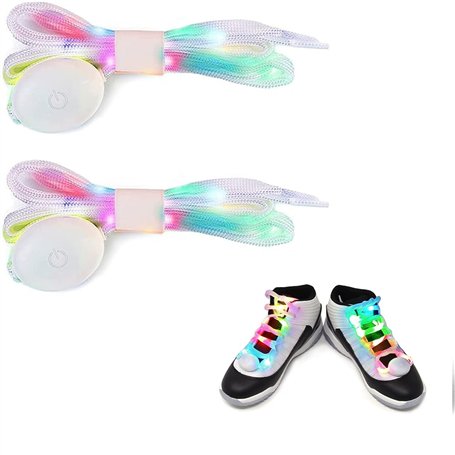 Probuk 1 Paires Lacets Lumineux Led Lacets 120cm Brillants