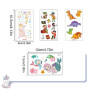 Tatouages Temporaire pour Enfants, 40 Feuilles Tattoo de Licorne Dinosaure Pirate Sirène pour Fille Garçons de Fête d'anniversai