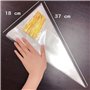 JZK 100x Sacs de cadeaux triangulaire en cellophane sachets bonbons à cône transparent avec liens torsadés pour friandises confe
