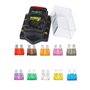 JZK BH-4P 12V 24V 32V 4 Façon Standard Porte-fusible à Lame Boîte à Fusibles pour Bateau Camping Voiture et Autre Véhicule