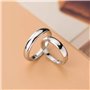 Bague D'Ouverture Simple Et Lisse Pour Homme Et Femme