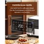 Proscenic T21 Friteuse à air, Friteuse sans huile, 5,5L AirFryer, écran LED tactile, Commande intelligente par APP&Alexa, 8 Prog