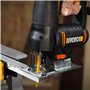 WORX - Scie sauteuse 550W - Pour couper le bois, l'acier et l'aluminium - Idéale pour les coupes d'onglet - Course de 18mm - Ave