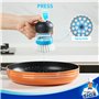 MR.SIGA Brosse à Vaisselle avec Distributeur de Liquide, Brosse Cuisine pour Laver Vaisselle Casserole Évier
