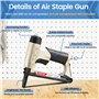 meite MT8016LN Agrafeuse Pneumatique Type 80 Agrafeuse Tapissier Bec Long – Agrafeuse à Air pour Menuiserie et Fabrication de Me