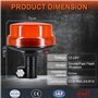 antom Gyrophare Orange LED, 12V-24V Jaune LED Avertissement et 7 Modes d'Eclairage pour chariot élévateur de véhicule Tracteur d