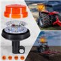 antom Gyrophare Orange LED, 12V-24V Jaune LED Avertissement et 7 Modes d'Eclairage pour chariot élévateur de véhicule Tracteur d