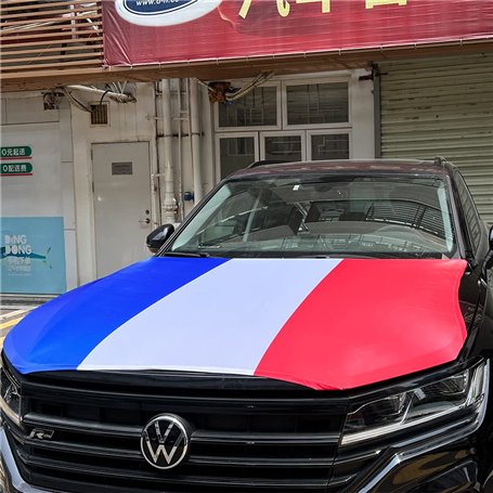 Housse de Capot de Voiture pour Drapeau National Italien - Accessoires de décoration pour véhicules de la Coupe du Monde - Convi