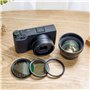 JJC Adaptateur d'objectif GA-2 pour objectif de conversion Ricoh GT-2 sur appareil photo RICOH GR IIIx - Remplace RIC. GA-2 - Fi