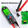 BSIDE A1X Multimètre Numérique Rechargeable Mini Détecteur de Tension Sans Contact avec Écran ID Testeur Automatique de Tension 