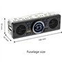 DONGMAO 1 din AV252 Autoradio Bluetooth Mains Libres stéréo FM intégré 2 Haut-parleurs Prend en Charge la Lecture Audio USB SD A