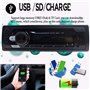 Universel 1 Din 24V Bluetooth autoradio Lecteur MP3 CD VCD DVD AUX USB FM Radio Auto Audio Lecteur de Voiture unité Principale P