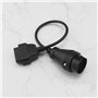 be in your mind Câble de Connexion Diagnostic de Voiture 38 Broches Mâle OBD1 vers 16 Broches Femelle OBD2 Compatible avec Merce