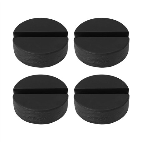 Be In Your Mind 4pcs Patins Levage en Caoutchouc à Fente de 75mm Capacité de 2 Tonnes Fente 10x10mm pour Support de Levage Véhic