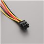 Create idea Lot de 2 câbles d'alimentation PCI-E 6 broches vers double 4 broches Molex adaptateur carte graphique adaptateur d'a