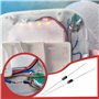 Create idea Lot de 100 diodes Schottky redresseur 1N4004 1 A 400 V DO-41 Diode électronique en silicone adaptée pour platine d'e