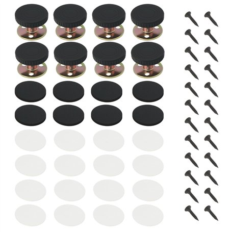 Create idea 8 Pièces Supports de Pieds de Meubles Réglables 28-40mm Butées de Pieds de Meubles Réglables pour Armoires Tables Ca
