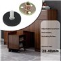 Create idea 8 Pièces Supports de Pieds de Meubles Réglables 28-40mm Butées de Pieds de Meubles Réglables pour Armoires Tables Ca