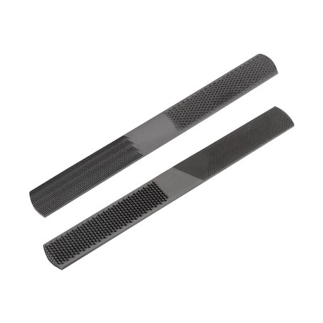 The Lord of the Tools 2pcs 200mm Lime Multifonction 4-en-1 Limes à Bois en Acier à Haute Teneur en Carbone Lime à Râpe de Sculpt