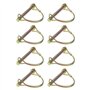 The Lord of the Tools Lot de 8 Goupilles de Retenue de Verrouillage d'arbre de 8mm pour Remorques Verrouillage d'attelage Clip e