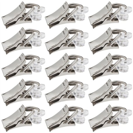 The Lord of the Tools 130x T-Glider Clips de Rideau Anneaux de Roulement en T avec Pince Crochets de Rideau avec Roues pour Croc