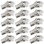 The Lord of the Tools 130x T-Glider Clips de Rideau Anneaux de Roulement en T avec Pince Crochets de Rideau avec Roues pour Croc