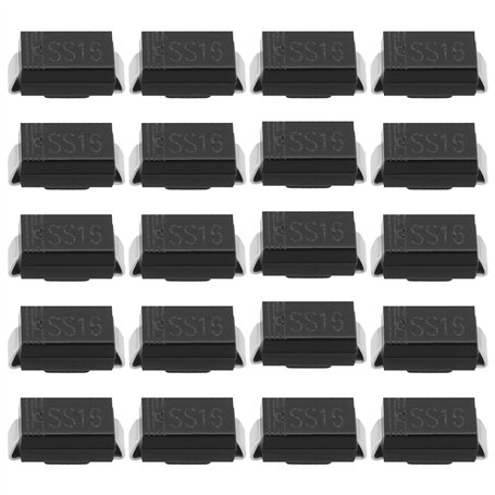 The Lord of the Tools Lot de 40 Diodes Redresseuses à Montage en Surface SS16 SMA Schottky 1 A 60 V 4 X 2 Mm pour Une Rectificat