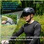 Casque de vélo pour Adulte, Casque Bluetooth Intelligent avec enregistreur de Conduite et Fonction de feu arrière LED pour visiè