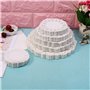 LLLucky 200 Pcs De Mariage Dentelle Ronde Papier Napperon Parti Cake Emballage Papier Pad Desserts Affichage Napperons sous-Verr