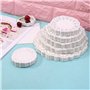 LLLucky 200 Pcs De Mariage Dentelle Ronde Papier Napperon Parti Cake Emballage Papier Pad Desserts Affichage Napperons sous-Verr