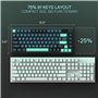 Redragon K724 PRO Clavier de jeu sans fil Gasket avec écran hype et bouton, clavier mécanique 80 %, écran d'information TFT de 1