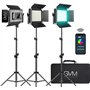 GVM Kit d'éclairage vidéo LED 60 W avec Support