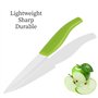Couteau Céramique, Couteau de Cuisine Céramique, lame céramique blanche de 10 cm, utilisé pour la viande, le pain, les fruits et